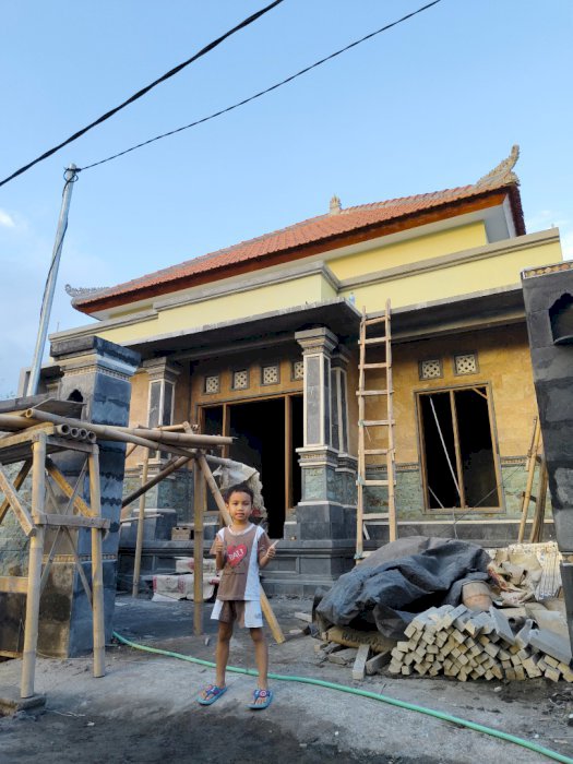 Rumah baru minimalis full batu alam