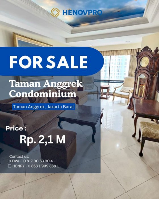 Harga Terbaik Taman Anggrek Condo 3+1BR Spesial Price*
