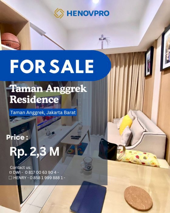 Dijual Cepat 3BR City View TURUN HARGA di Taman Anggrek Residences