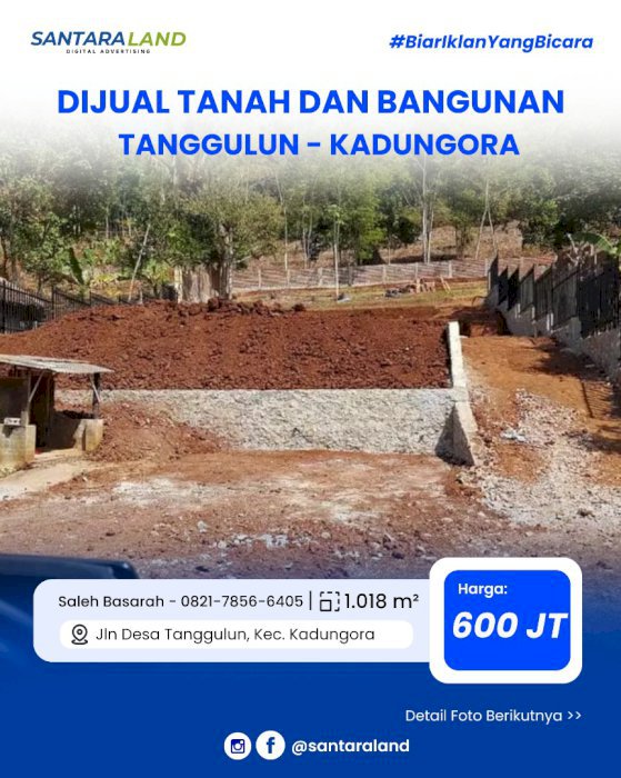 DIJUAL TANAH + BANGUNAN – LOKASI STRATEGIS