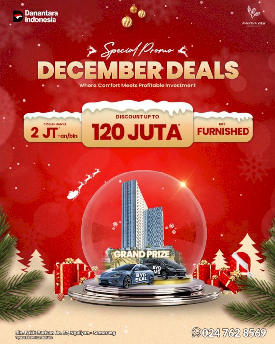 Apartemen 1 Kamar Tidur Di Semarang Barat Dekat Tol Krapayak