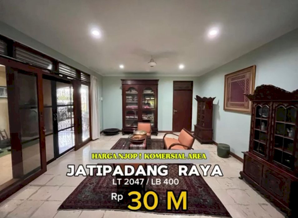 Rumah dijual harga NJOP komersil area jatipadang raya