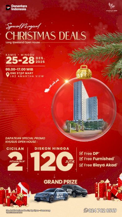 Apartemen Semarang 2 Kamar Tidur Lokasi Strategis Private Living