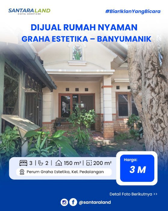 Dijual Rumah di Graha Estetika – Banyumanik, Semarang