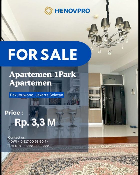 1Park Residence Unit 3+1BR Furnish SPECIAL PRICE Jarang Ada