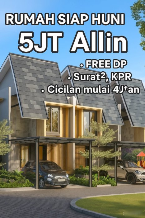 rumah Mewah tanpa dp cukup 5 juta free all in