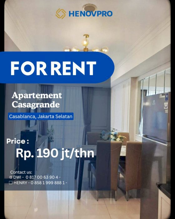 APARTMENT CASAGRANDE Unit 2+1BR Full Furnish and Full Renov CITY VIEW