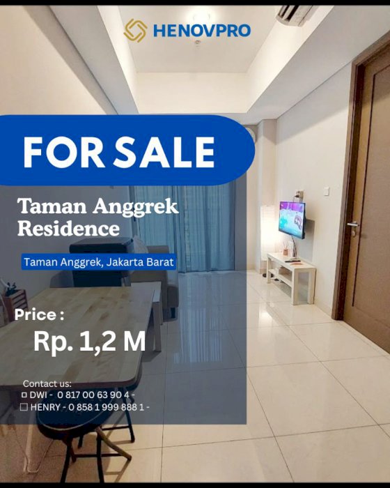 TURUN HARGA Dijual 1BR City Best Unit di Taman Anggrek Residences