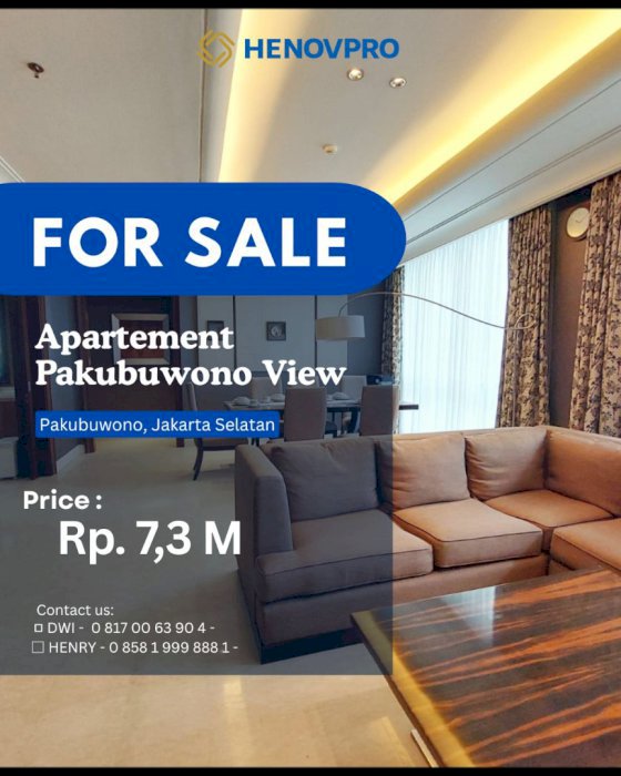 DIJUAL Pakubuwono View Best Unit 3+1BR Best City View