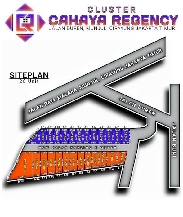 Dijual tanah strategis dan bebas banjir siap bangun hunian