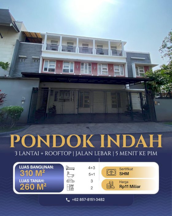 Dijual Tempat Usaha Pondok Pinang Kebayoran Lama Jakarta Selatan