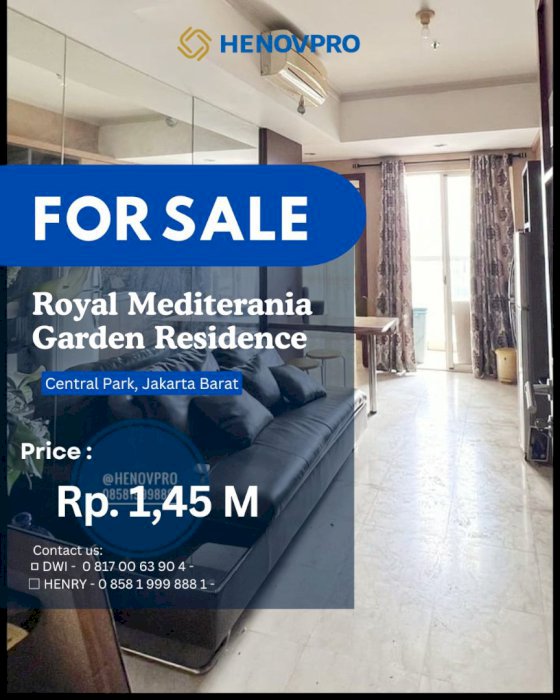 DIJUAL Royal Mediterania Garden Residences BEST VIEW