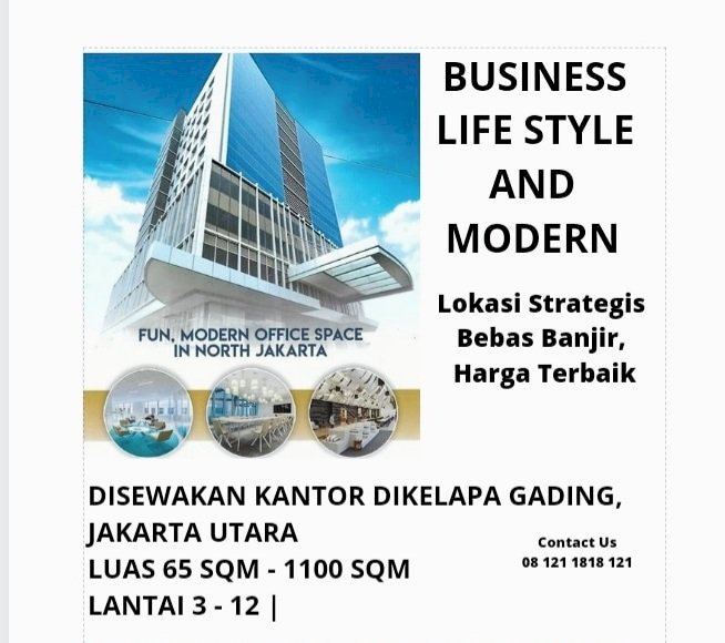  Kantor disewaka Harga Terbaik di kelapa Gading