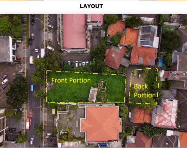 Tanah dijual di Kemang bebas banjir di Jakarta Selatan