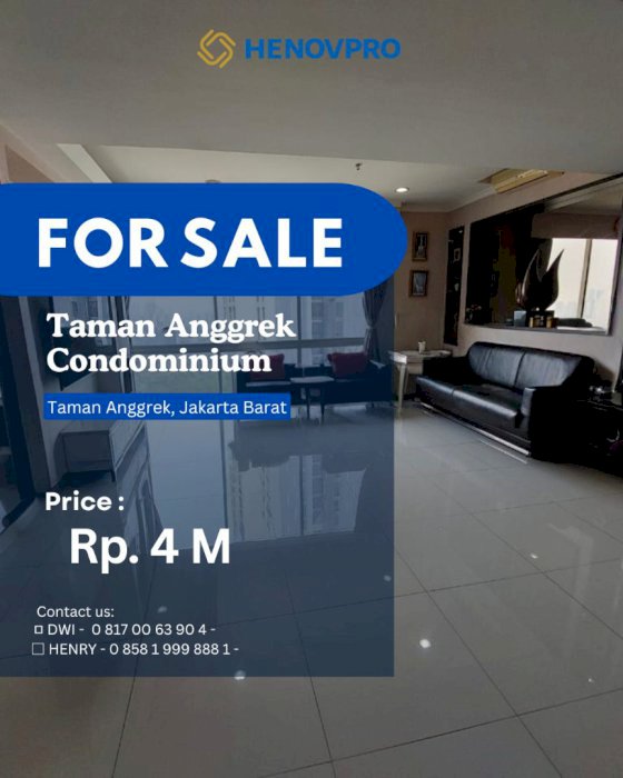 *Harga Terbaik  Apartemen Taman Anggrek Condo 4+1BR Spesial Price*