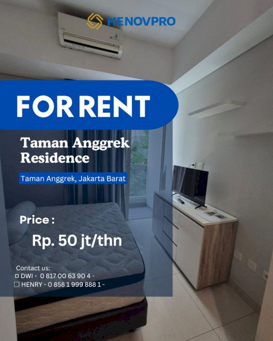 Pool View BRAND NEW Taman Anggrek Residence Unit STUDIO FF