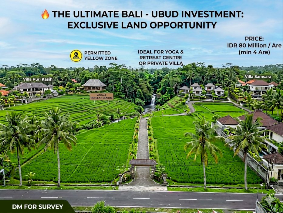 Ubud Land With Private Waterfall and River