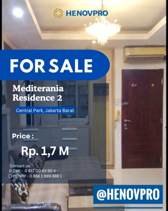 INVESTASI TERBAIK Mediterania Residence 2 KONDISI TERSEWA