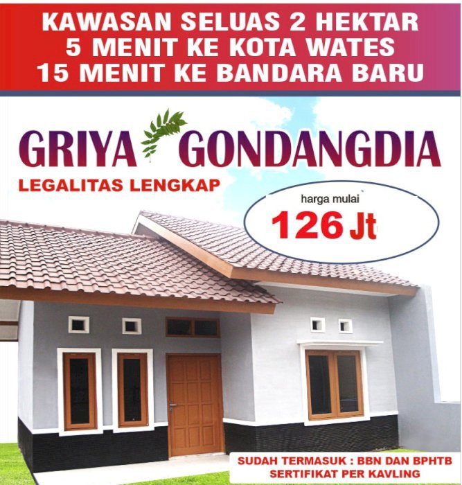 Rumah atau kavling murah lokasi strategis di Margosari Kulonprogo