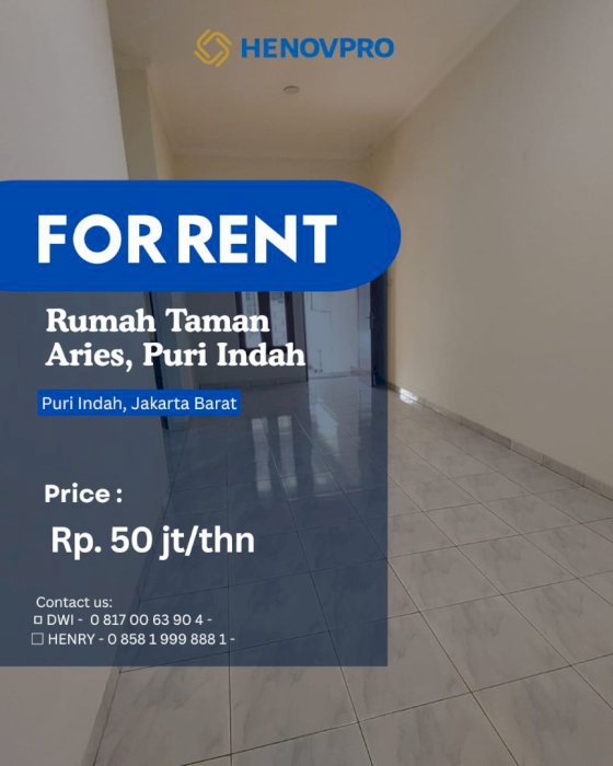 Disewa Rumah Siap Huni Lokasi Strategis
