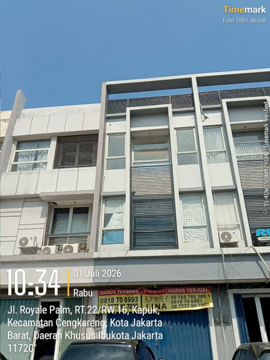 Di Sewakan Ruko Market Boulevard Jl Royal Palm
