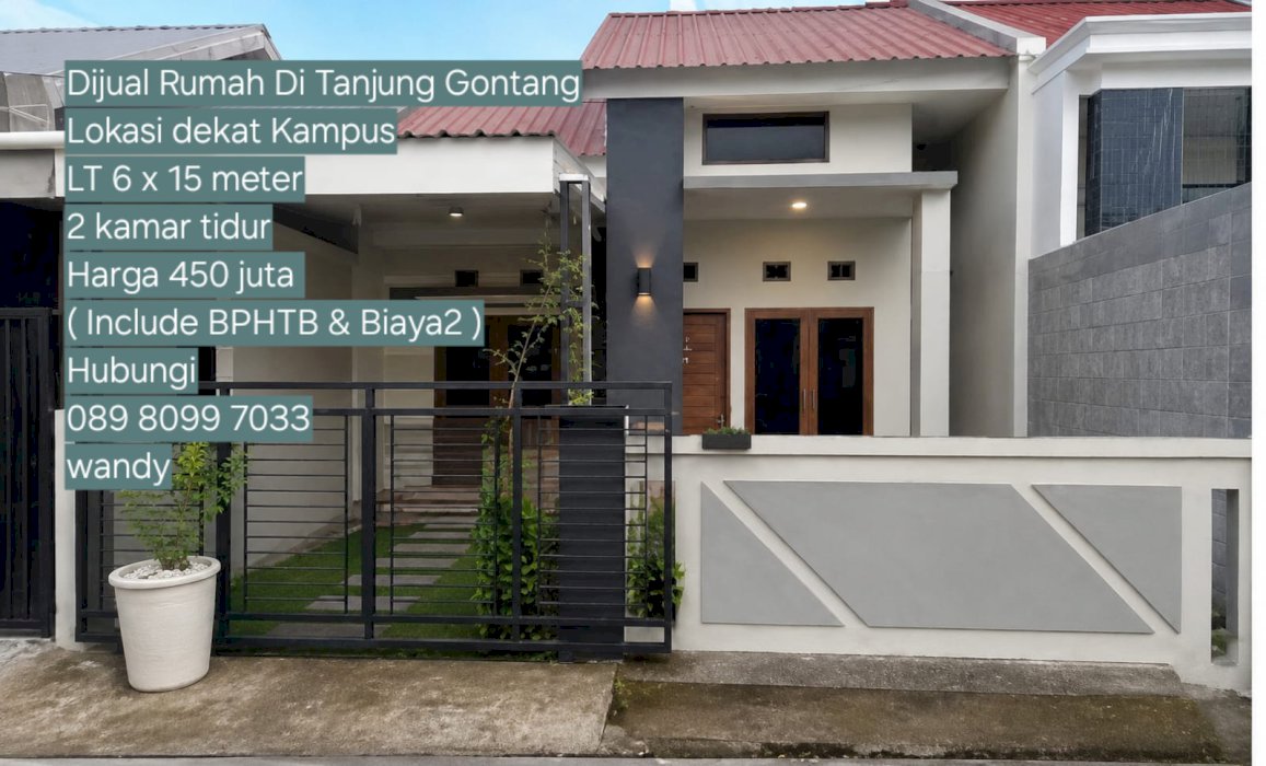 Dijual Rmh Griya Tanjung Harapan Gontang T.Bunga dekat Akpar SHM