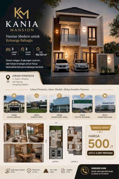 Perumahan strategis Kania Mansion di Lampung