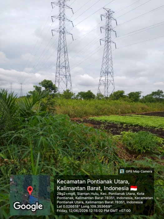 Jual tanah strategis di Siantan Hulu Pontianak Utara