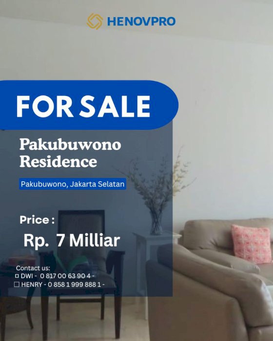 Pakubuwono Residence 2+1BR City View BEST PRICE