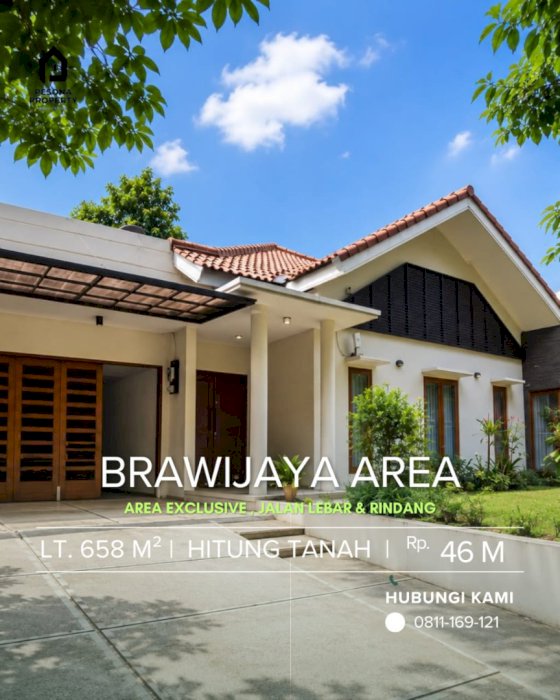 Di jual hitung tanah premium di Brawijaya Kebayoran Baru