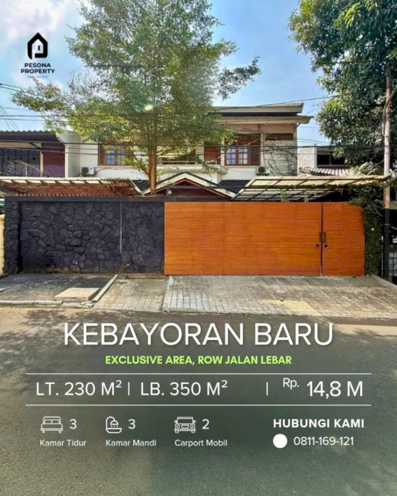 Di jual rumah mewah siap huni Kebayoran Baru Jakarta Selatan