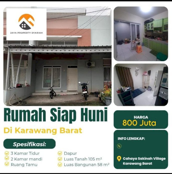 DIJUAL RUMAH  HARGA MURAH LOKASI STRATEGIS DI PUSAT KOTA KARAWANG