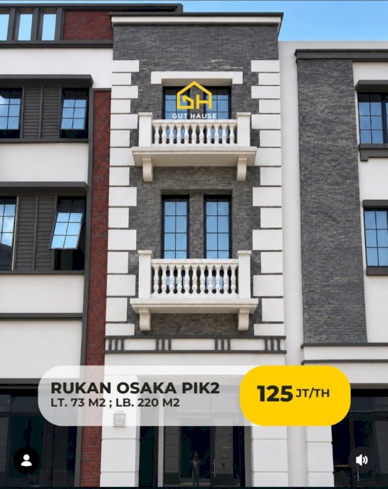 Disewa Rukan Osaka Pantai Indak Kapuk PIK2