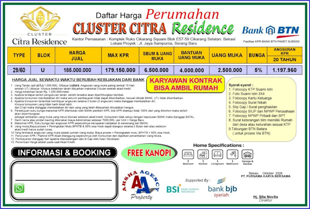 Cluster citra residence