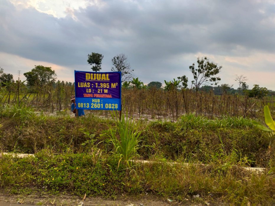TANAH SAWAH SHM UKURAN 1.395 DI BRAYUT, SLEMAN-COCOK UNTUK INVESTASI