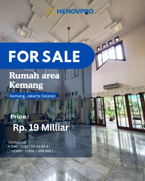 Best Price dan Best Location Jual Rumah di Kemang, Ga Pernah Banjir