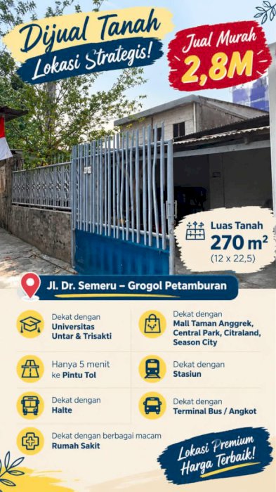 DEKAT KAMPUS......JARANG ADA....