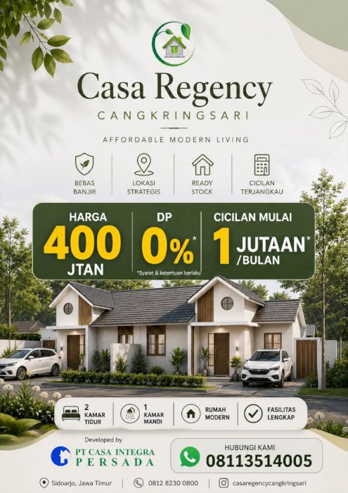Perumahan Casa Regency Cangkringsari Sidoarjo
