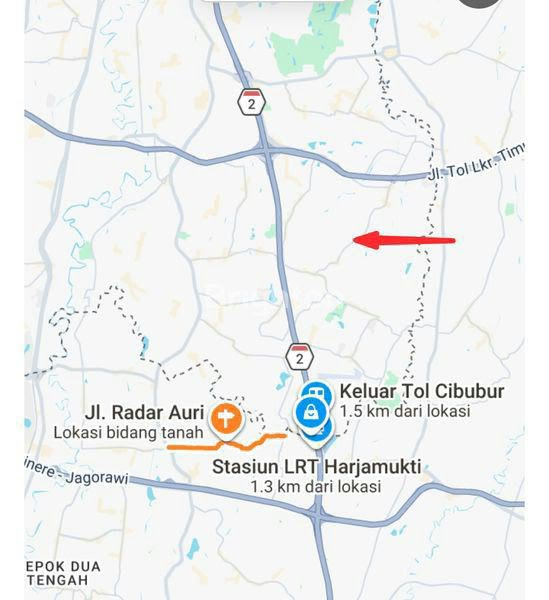 Tanah 6 Hektar di Jl Radar AURI
